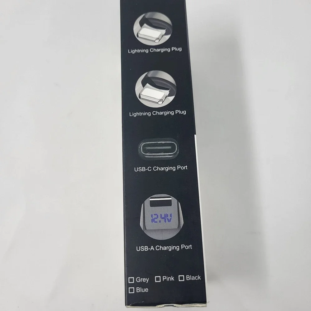 Elobeth Super Fast‎ Charge 4-in-1 retractable car charger